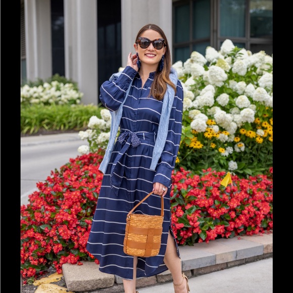 NWT Vineyard Vines Silk Twill Dress - Picture 7 of 7